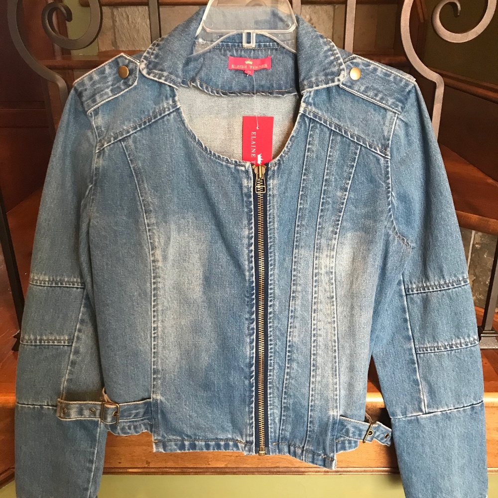 Elaine Turner jean jacket NWT